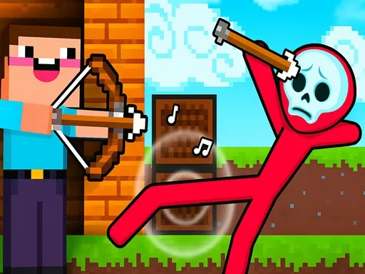Noob Arquero vs Stickman Zombie